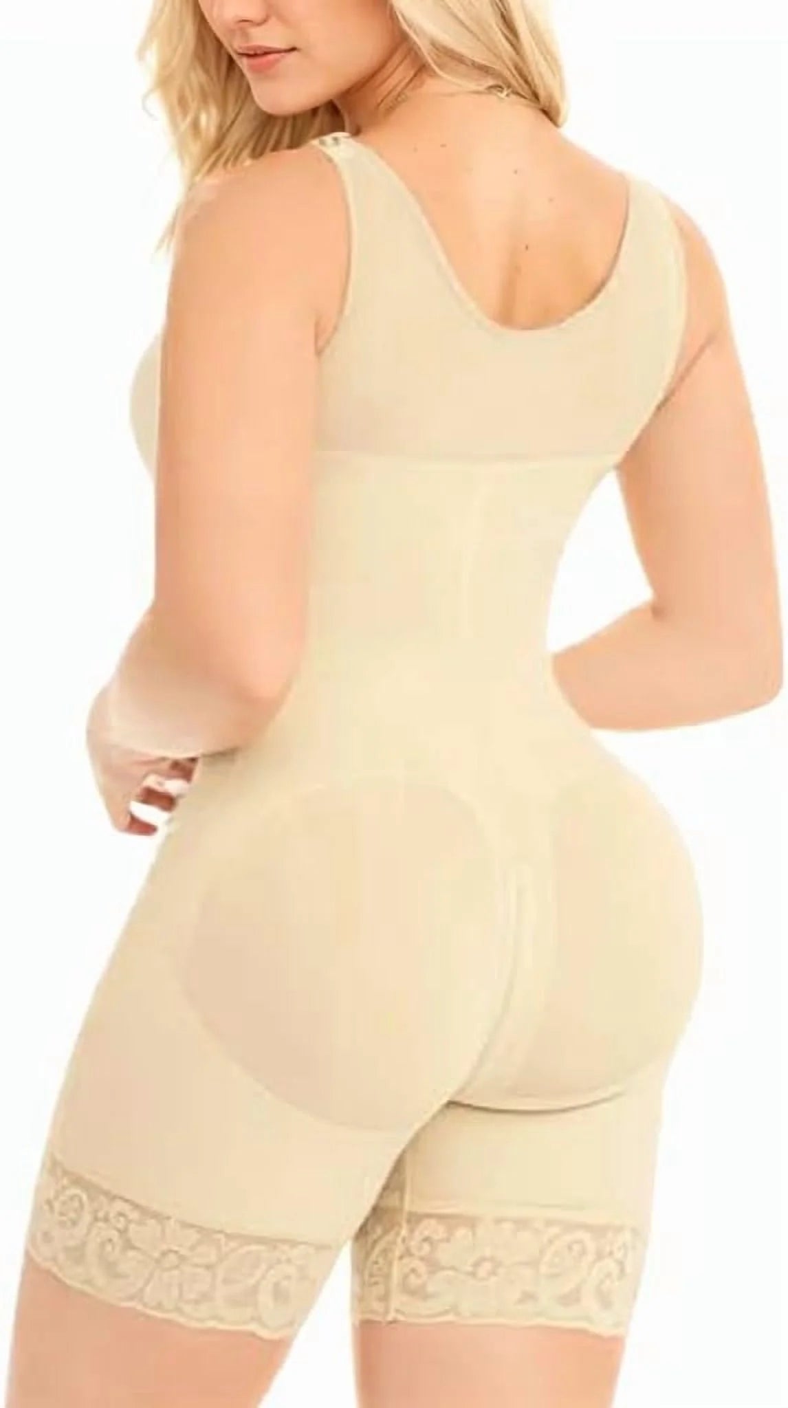 Fajas Colombianas Shapewear for Women Tummy Control Post Surgery Full Body Shaper Butt Lifter with Zipper Crotch