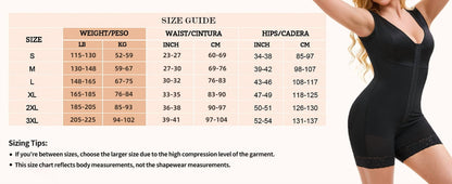 Fajas Colombianas Shapewear for Women Tummy Control Post Surgery Full Body Shaper Butt Lifter with Zipper Crotch