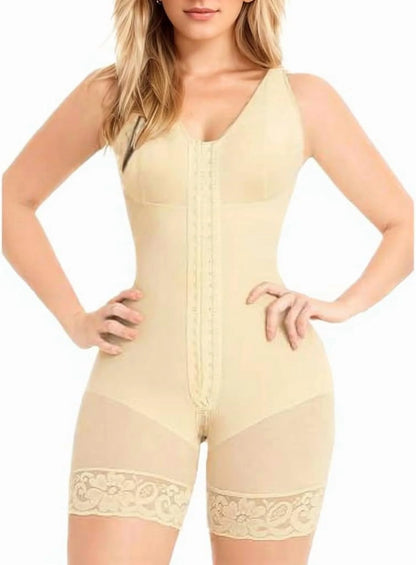 Fajas Colombianas Shapewear for Women Tummy Control Post Surgery Full Body Shaper Butt Lifter with Zipper Crotch